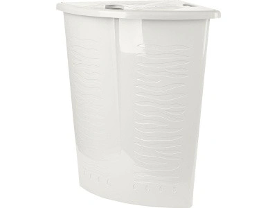 Корзина 500х370х540 40л. для белья, с откидной крышкой, угловая, код: 36157