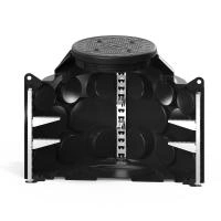 Колодец КН 1000 H900 с крышкой D 560 мм, модификация с предустановленными кабельными стойками