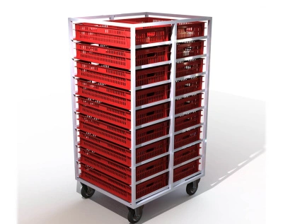 Тележка для хлебных ящиков