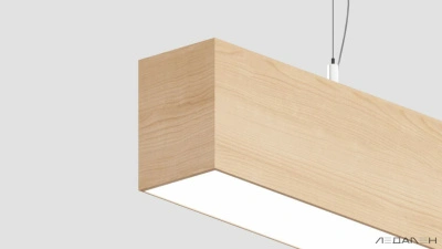 Линейный светильник WOOD LINEAR PN8060 6000K 60W 2000mm Ясень белый, корпус 