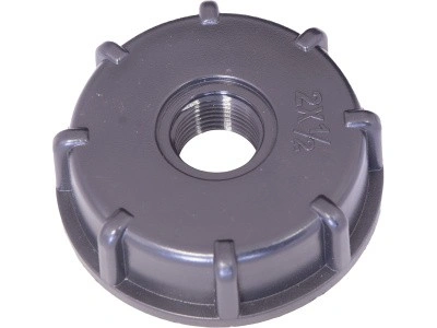 Переходник п/э для еврокуба 2"× 1/2" "мама-мама", резьба S60X6, код: 37989