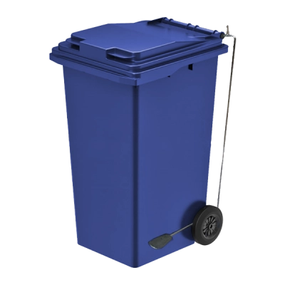 Мусорный контейнер 240л. на 2 колесах с педалью 