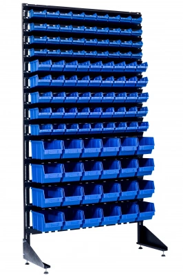 Стеллаж с пластиковыми ящиками 1801-4/5/4 S