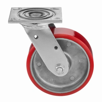 Колесо полиуретановое Стелла-техник 1043-152 поворотное, диаметр 152мм, грузоподъемность 360кг