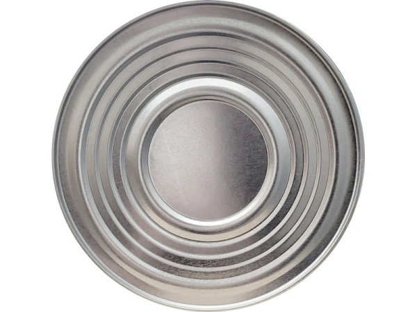 Банка металл 2,5л d180мм без ребра жесткости  с прижимной белой крышкой Master, код: 37068