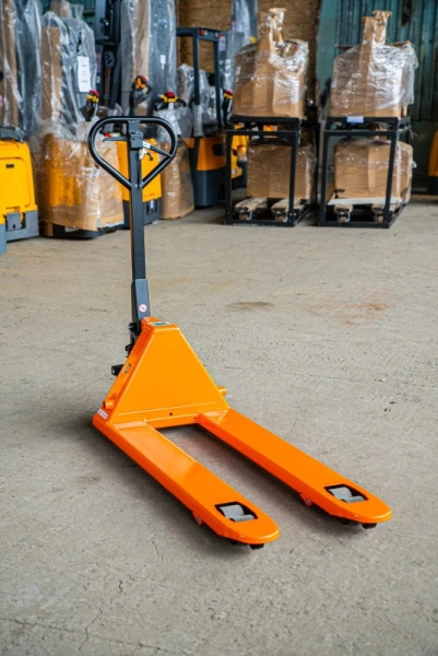 Тележка гидравлическая с тормозом 2500 кг 1150 мм полиуретановые колеса XILIN BFB