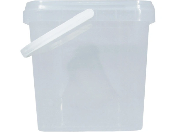 Ведро п/п 2л. прямоугольное, с прозрачной крышкой, код: 33221
