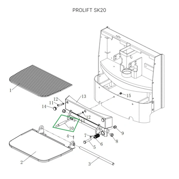 Амортизатор платформы оператора для штабелеров SDK, для тележек SK20