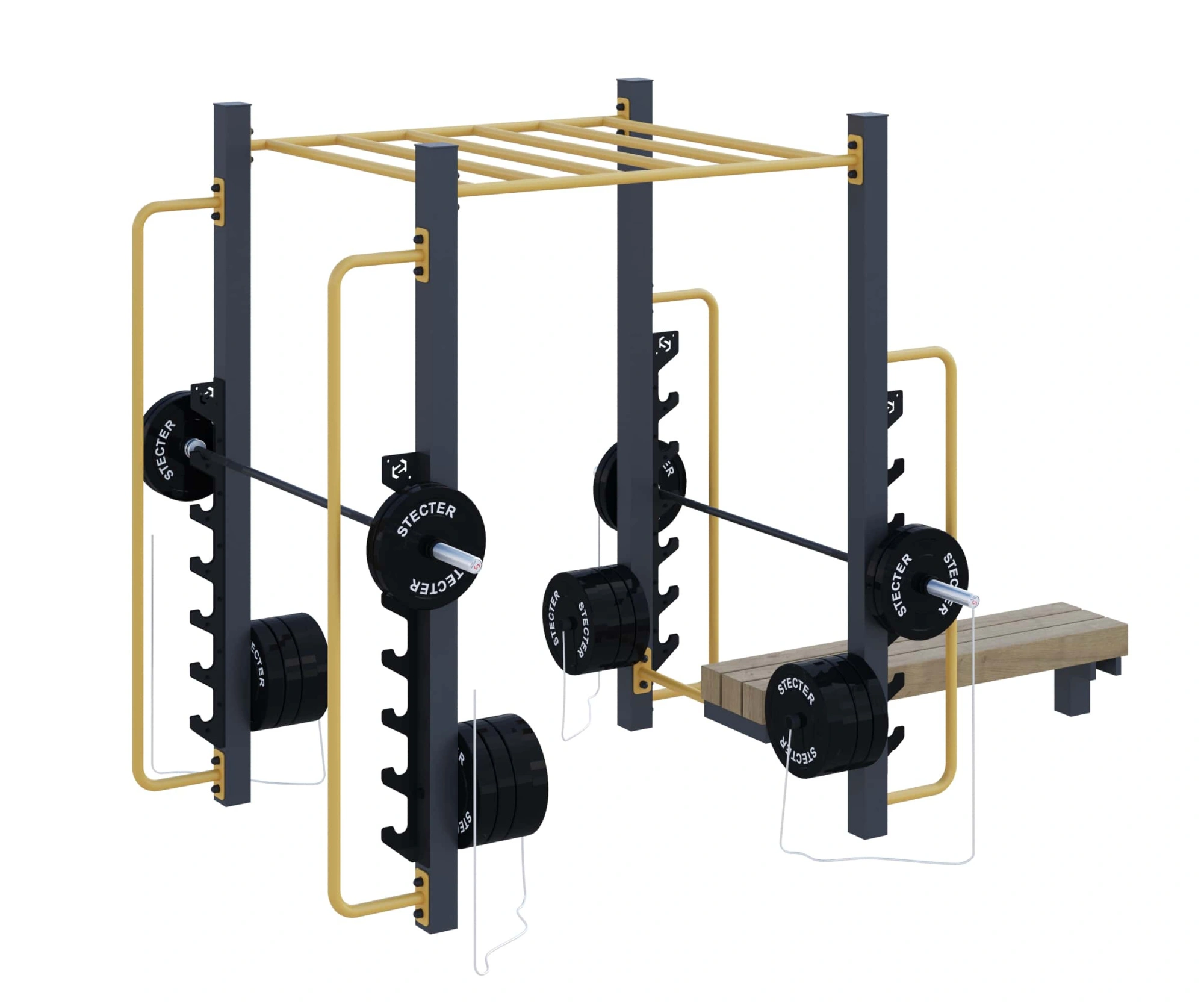 Уличный комплекс для воркаута «Фитнес-5» (4,7 м2)