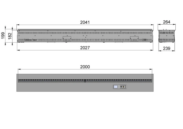 Электрический очаг 3D FireLine 2000 RGB 