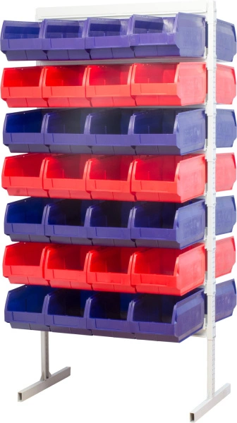 Ящик сплошной 400×230×200 мм, объем 18.4 л., арт.: 5004, синий, код: 10039