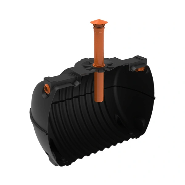 Емкость подземная Rostok G 3500 шахта c входом и выходом 110 