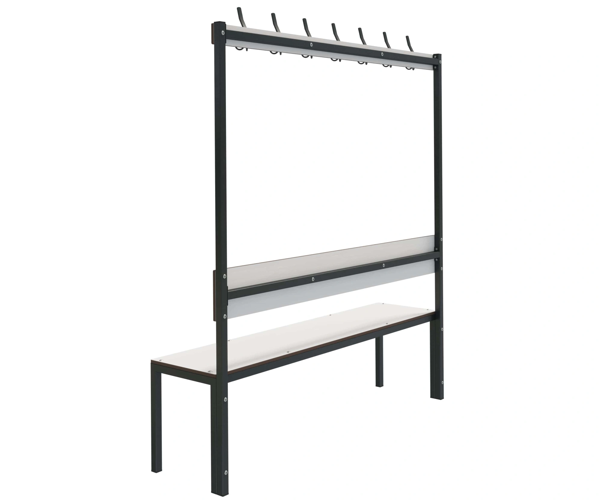 Скамейка с вешалкой для раздевалок «Фортран» 1,5 м