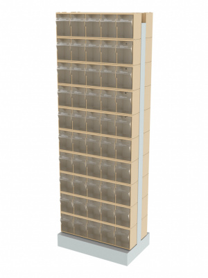 Стойка бежевая двусторонняя напольная Стелла-техник 406-00-00-10-B