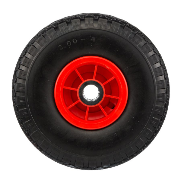 Колесо Стелла-техник 1120-255-3 диаметр 260мм, вспененный полиуретан, игольчатый подшипник под ось 25мм, грузоподъемность 70кг